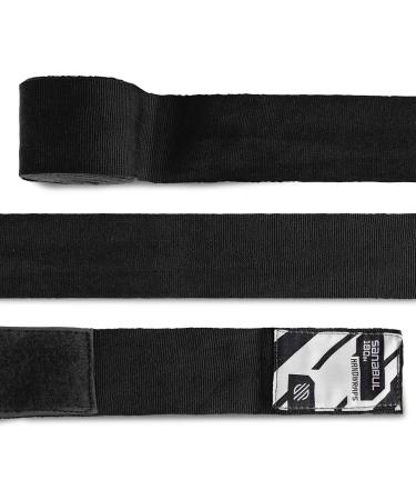 Sanabul Professional 180 Elastic Handwraps for Boxing Kickboxing MMA - Black 180 - Buy Online on GoSupps.com