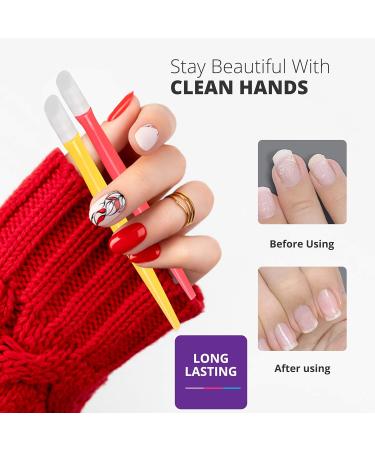 CATTOMBEEG Rubber Cuticle Pusher - Pack of 6 - Nail Art and Cleaner Tools for Men and Women - Six Colors Mix - Buy Online on GoSupps.com