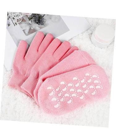 minkissy 2 Sets Spa Moisturizing Socks Spa Socks Scrub Mitts Gloves Dry Feet Socks Hand Feet Moisture Enhancing Socks Moisturizing Gel Socks Dry Hands Spa Hand Mitts Cotton Moisturize Foot - Buy Online on GoSupps.com