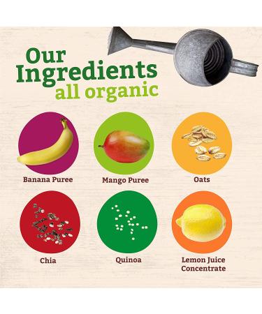 Pumpkin Tree Peter Rabbit Organics Super Oats & Seeds Puree Squeeze Pouch - Banana & Mango, 4oz (Pack of 10) - Buy Online on GoSupps.com