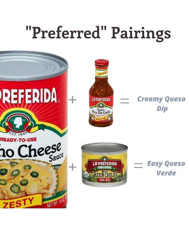 La Preferida Nacho Cheese Sauce 15oz (Pack of 6) - Delicious and Creamy Cheese Sauce for Nachos - Buy Online on GoSupps.com