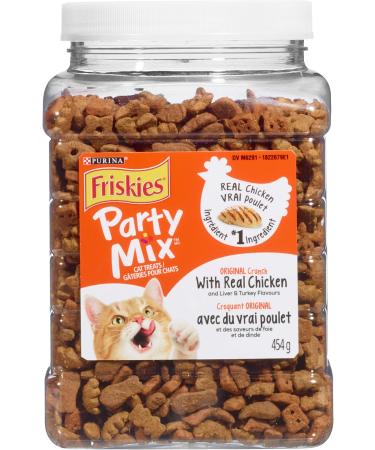 Friskies Party Mix Cat Treats Ocean Crunch and Original Crunch - 908g Cat Treat + Cat Treats Original Crunch Ocean Crunch 454 g (Pack of 1) - Buy Online on GoSupps.com