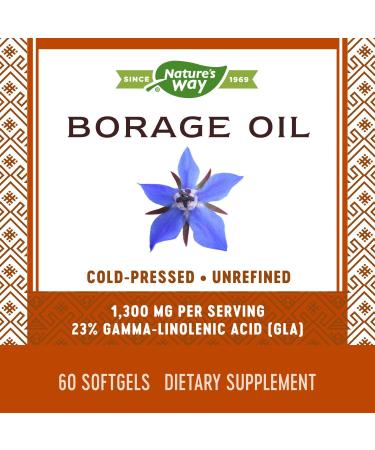 Nature's Way EfaGold Borage 1300 mg - 60 Softgels | Premium Omega-6 Supplement - Buy Online on GoSupps.com