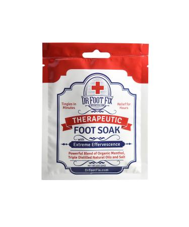 Dr Foot Fix Therapeutic Foot Soak with All Natural Tea Tree, Peppermint & Birch Oil. Helps Soak Toenail Fungus, Athletes Foot & Stubborn Foot Odor - Soothes Feet - Tingles for Hours (1) 1 Ounce (Pack of 1)