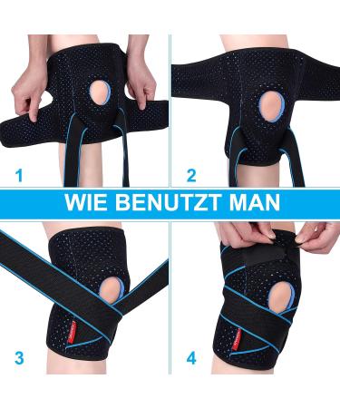 Buy Sivitick Adjustable Knee Bandage for Men & Women - Orthopedic Support with Side Stabilizers & Gel Pads for Meniscus & Arthrosis - Buy Online on GoSupps.com
