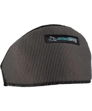 SweatHawg Cap Insert X2 - Double Absorbent Wicking Hat Insert for 2X Sweat Control | Prevent Stains & Odor | Reusable & Washable | Charcoal Black - Buy Online on GoSupps.com