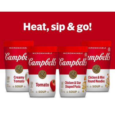 Campbell's Sipping Soup Chicken & Mini Round Noodle Soup 10.75 Oz Microwavable Cup (Case of 8) Chicken & Mini Round Noodle 10.75 Ounce (Pack of 8) - Buy Online on GoSupps.com