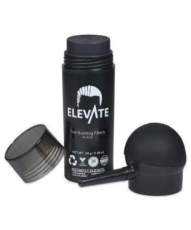 ELEVATE Hair Perfecting 2-in-1 Kit - Natural Hair Thickening Fibers & Spray Applicator Pump | Conceal & Thicken Thinning Hair (Medium Brown & Black) - Buy Online on GoSupps.com