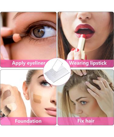 Laeeyin Travel Pocket Mirror Compact & Durable Foldable Cosmetic Mirror for Travel Office and Makeup (10.5x10cm) - Buy Online on GoSupps.com