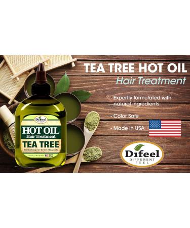 Difeel Tea Tree Hot Oil Treatment 7.1 oz - Nourishing Hair Care for Healthy Scalp & Hair | International Shipping Available - Buy Online on GoSupps.com