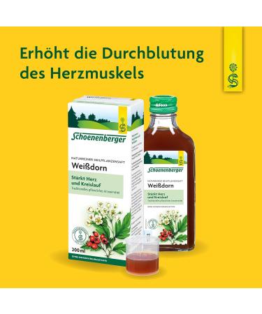  Schoenenberger Organic Hawthorn Juice 200ml Salus - Buy Online on GoSupps.com