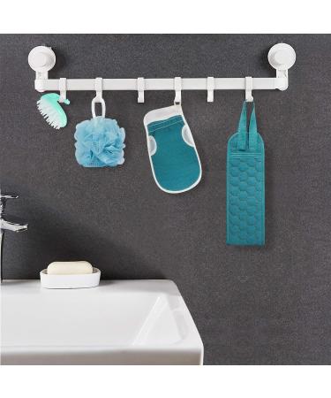 FYY Exfoliating Back Scrubber Set 4 Pack - Shower Bath Scrubber with Scalp Massager, Shampoo Brush, Loofah Sponge & Bath Glove - Deep Clean & Relax Body - Navy - Buy Online on GoSupps.com