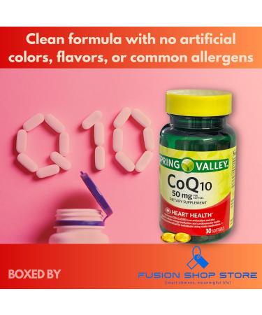 C0q10 50mg- 30 softgels (Pack of 1) Boxed by Fusion Shop Store - Buy Online on GoSupps.com