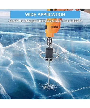 Universal Ice Anchor Tool for Heavy Duty Spiral Screw Ground Anchors - Drill in Seconds | Ice Fishing Anchors Tool for 10mm Drills - Buy Online on GoSupps.com