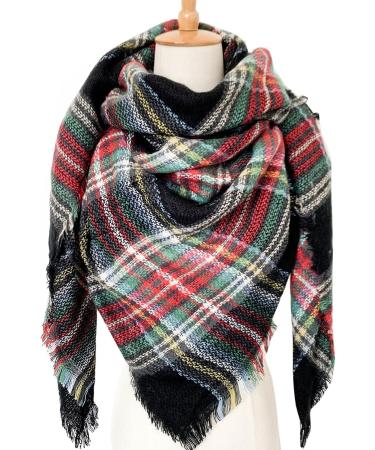 Warm Elegant Ladies Triangular Scarf - Fashionable Print for Every Season | Women's Autumn & Winter Accessories - Buy Online on GoSupps.com