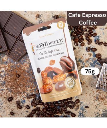 Mr Filberts Chocolate & Nuts 75g Picks N Mix - Choose From Pouch with 4 Flavours - Cherry Berry Salted Caramel Cafe Espresso Coffee Chocolate Orange Nuts - Pack of 2 75 g (Pack of 2) - Buy Online on GoSupps.com