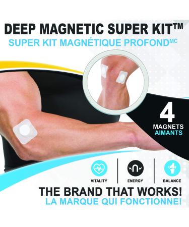 Serenity2000 Deep Magnetic Therapy Spot Magnet Super Kit - Contains 4 Powerful Magnets, 10,000 Gauss Per Magnet 4 Count (Pack of 1)