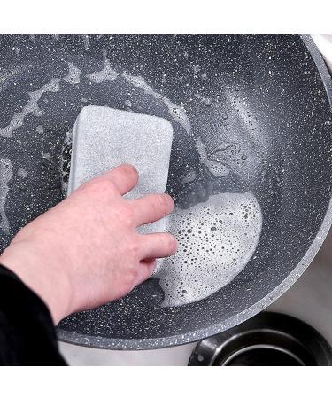 1Pcs Gary Eraser Carborundum Removing Rust Cleaning Brush Descaling For Cooktop Rub Clean Pot Sponge M3N3 White yellow 11 x 8 x 3.5cm/4.29 x 3.12 x 1.37inches - Buy Online on GoSupps.com