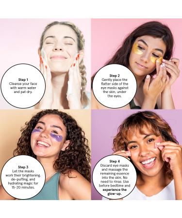 Grace & Stella Under Eye Masks - 24 Pairs Gel Eye Mask for Dark Circles & Puffiness - Vegan & Cruelty-Free Skincare with Retinol - Buy Online on GoSupps.com