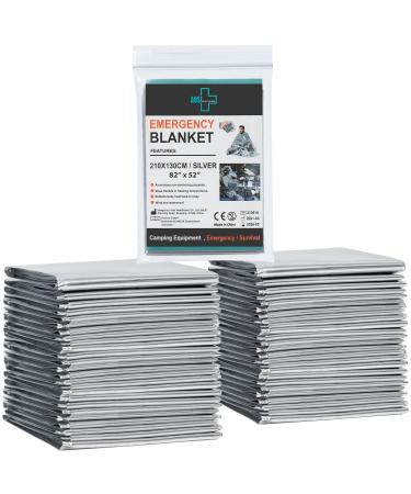 General Medi Emergency Blanket (12-Pack),Emergency Foil Blanket Perfect for Outdoors, Hiking, Survival, Marathons or First Aid