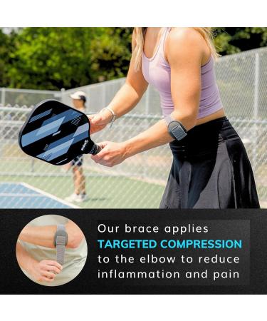 BraceAbility Court Comfort - Tennis Elbow Brace for Men & Women | Sports Elbow Support for Tendonitis Tennis Golf & Pickleball Pain Relief (One Size) - International Shipping Available - Buy Online on GoSupps.com