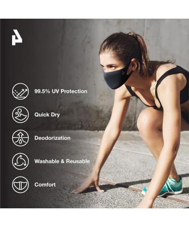 LOOKA PLAY Mask Black Medium - Washable Reusable Droplet Blocking for International Shipping - Buy Online on GoSupps.com