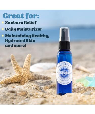 Solar Recover After Sun Moisturizing Spray Travel Size - Hydrating Facial & Body Mist for Sunburn Relief with Vitamin E & Calendula | 2460 Sprays - Buy Online on GoSupps.com