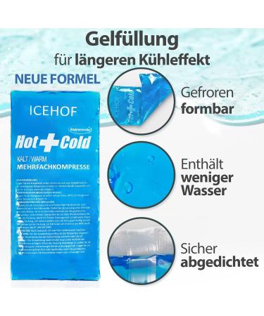 Buy IceHOF Cooling Pad with Fleece Shell - Soft Gel Cooling Pack for Long-Lasting Relief | International Shipping Available - Buy Online on GoSupps.com