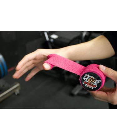 Buy Sweat & Water Resistant Pink 2.0 Hook Grip Tape (3 Pack) for Weightlifting - Ideal Hand Thumb & Gym Tape - Buy Online on GoSupps.com