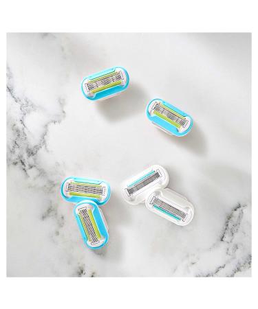 Gillette Venus Women's Razor Blade Refills - Extra Smooth 4 ct & Deluxe Smooth Sensitive 2 ct - Total 6 Refills - Buy Online on GoSupps.com