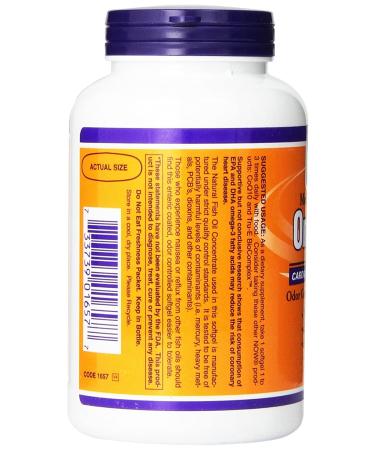 Now Foods Omega-3 Softgels 180 Count - Molecularly Distilled Fish Oil for Heart Health - Buy Online on GoSupps.com