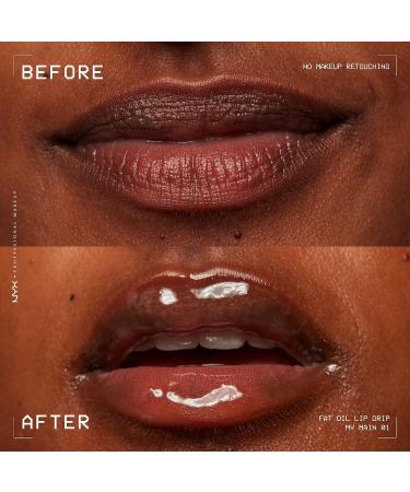 NYX Lip Drip Vegan Lip Gloss - My Main (Clear) 01 | Moisturizing & Shiny Formula - Buy Online on GoSupps.com