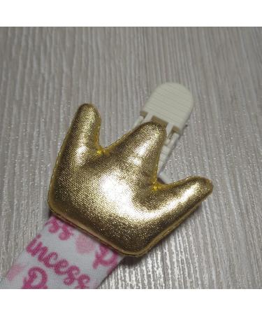 Pacifier Holder 2 Pack with Plush Animal Toys | Baby Boy and Girl Gift Set (Princess - Bee) - Buy Online on GoSupps.com