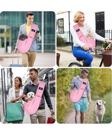 Cuby Dog Carrier Bag for Pets - Adjustable Soft Bag for Dogs & Cats - Turnable Design Ideal for Puppies & Small Dogs - Classic Pink - Buy Online on GoSupps.com