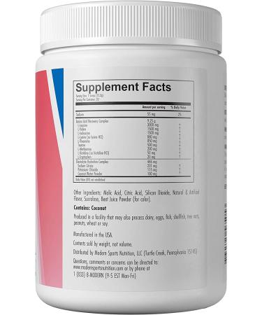 Modern's EAA+ Watermelon: Essential Amino Acid Powder for Muscle Recovery | 8g EAAs, 6g BCAAs, Sugar Free | Post Workout Hydration Drink for Men & Women - 30 Servings (12.9oz) - Buy Online on GoSupps.com