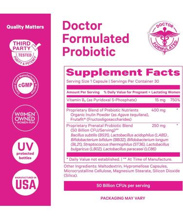 Pink Stork Liquid Prenatal Gut Health Bundle - Liquid Prenatal Vitamins and 50 Billion CFUs Probiotic Vitamins for Pregnancy Gut Health Immune Support Pregnancy Must Haves - Buy Online on GoSupps.com