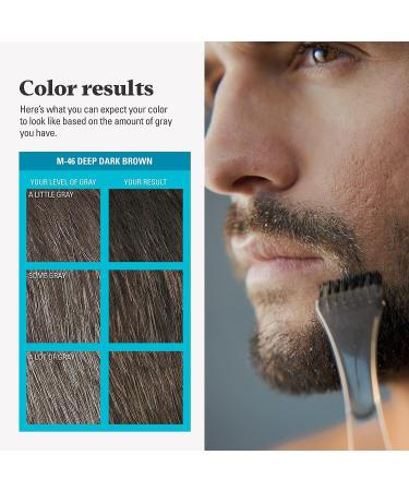 Just For Men Mustache & Beard Dye - Deep Dark Brown M-46 | With Biotin, Aloe, Coconut Oil | Easy Application Brush Included | Healthy Facial Hair | Pack of 1 - Buy Online on GoSupps.com