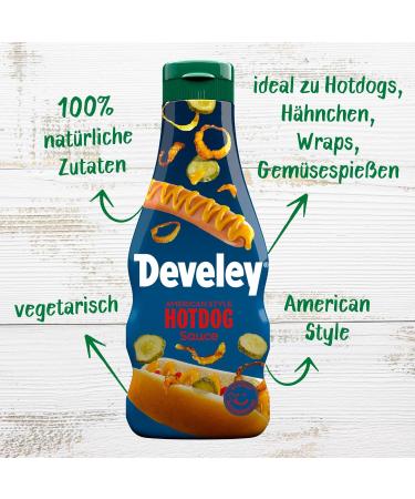 Develey Hotdog Sauce American Style 250ml Perfect Blend with Medium Hot Mustard for Ultimate Flavor | Shop Internationally - Buy Online on GoSupps.com
