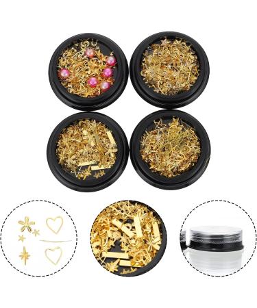 4 Boxes Nail Art Accessories Nail Supplies Gem Miss Metal - Buy Online on GoSupps.com
