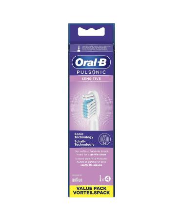 Oral-B Pulsonic Sensitive Brush Heads - 4 Pieces (2 Pack) | Compatible with Oral-B Sound Toothbrushes - Buy Internationally - Buy Online on GoSupps.com