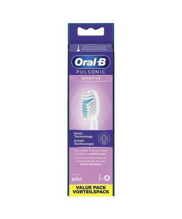 Oral-B Pulsonic Set of 4 Soft Brushes for Sonic Toothbrushes Oral-B Pulsonic Sensitive 4 Carat Brush Heads - Buy Online on GoSupps.com