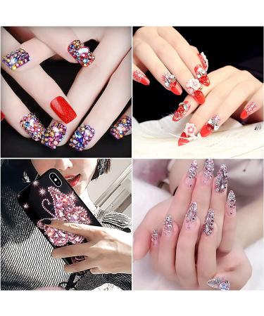 Ronomia Flatback Rhinestones Glass Diamantes Gems for Clothes Shoes Nail Art Crafts Decoration (ss20 4.8mm 1440pcs Colorful) Colorful SS20/4.8mm - Buy Online on GoSupps.com