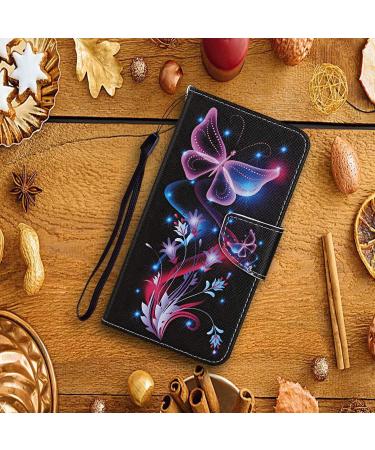 Buy Miago Purple Butterfly Case for iPhone 11 Pro Max - PU Leather Wallet Flip Cover with Card Compartments & Stand - International Shipping Available - Buy Online on GoSupps.com