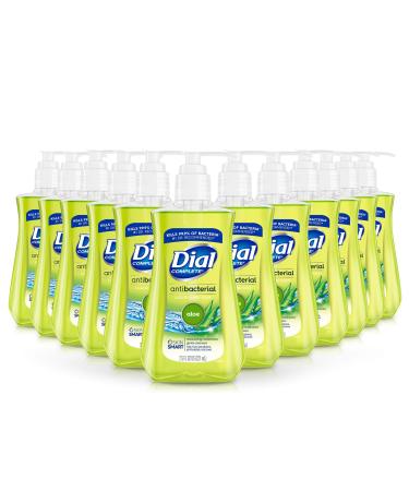 Dial Antibacterial Liquid Hand Soap, Soothing Aloe, 7.5 Ounce (Pack of 6)
