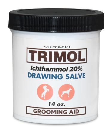 TRIMOL Ichthammol 20% Drawing Salve Grooming Aid  14 oz  Soothing Skin Relief and Treatment of Eczema  Psoriasis