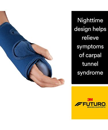 Futuro Night Wrist Support - Nighttime Relief for Carpal Tunnel Symptoms - Breathable, One Size - Buy Online on GoSupps.com