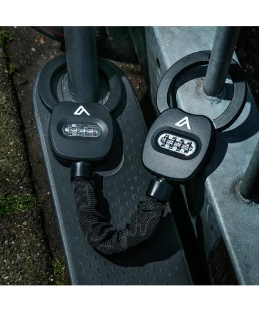 Secure Your E Scooter with Castle Anti-Theft Set | 3x Thicker Chain & GPS Warning Sticker - Buy Online on GoSupps.com