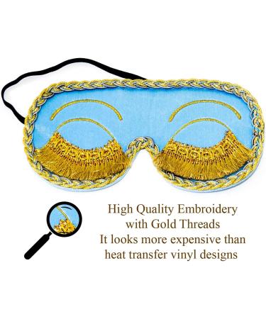 Breakfast at Tiffany's Audrey Hepburn Sleep Mask Set with Ear Plugs - Holly Golightly Replica Eye Mask with Silk Material and Eyelashes - Buy Online on GoSupps.com