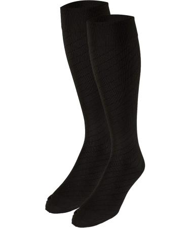 Truform Travel Compression Socks for Men & Women | 15-20 mmHg Knee High Over Calf - Brown X-Large (3-Pack) - Ideal for Travel & Relief - Buy Online on GoSupps.com