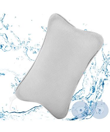 Collazoey Bath Pillow, Bath Pillow for Bath, with 2 Powerful Suction Cups for Firm Support, Ergonomic Spa Bath Pillow, Pillow